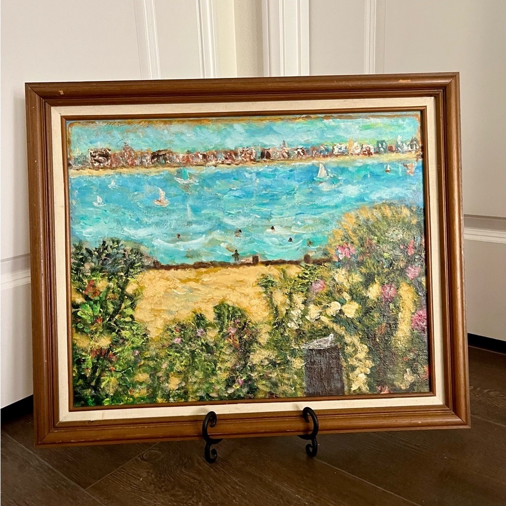 Framed Coastal Landscape Framed Art Print
